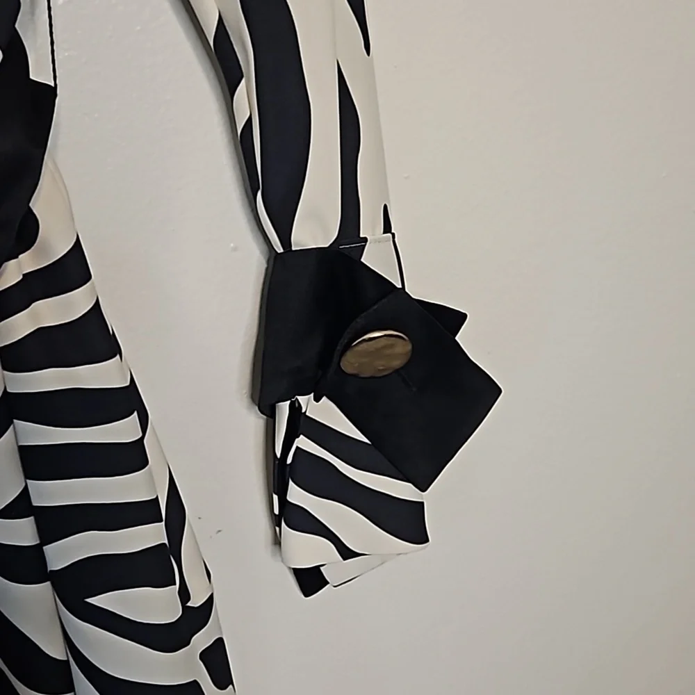 Layeur Zebra Print Maxi Dress Size 4 US FR 36 - Picture 4 of 13